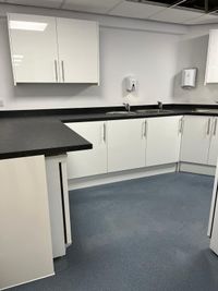 Staff kitchen
        cleaned and ready for use after fit-out